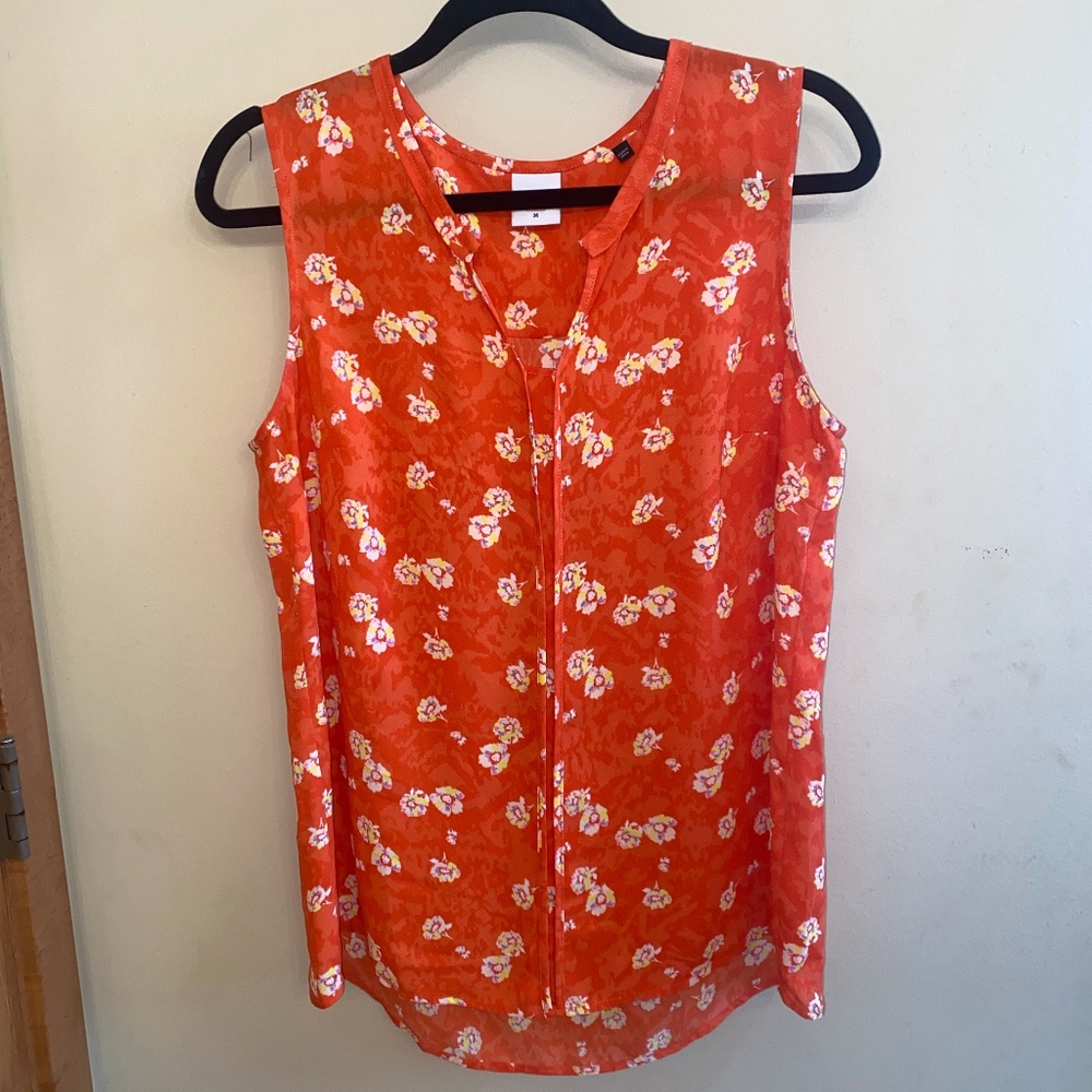 Cabi floral tank top